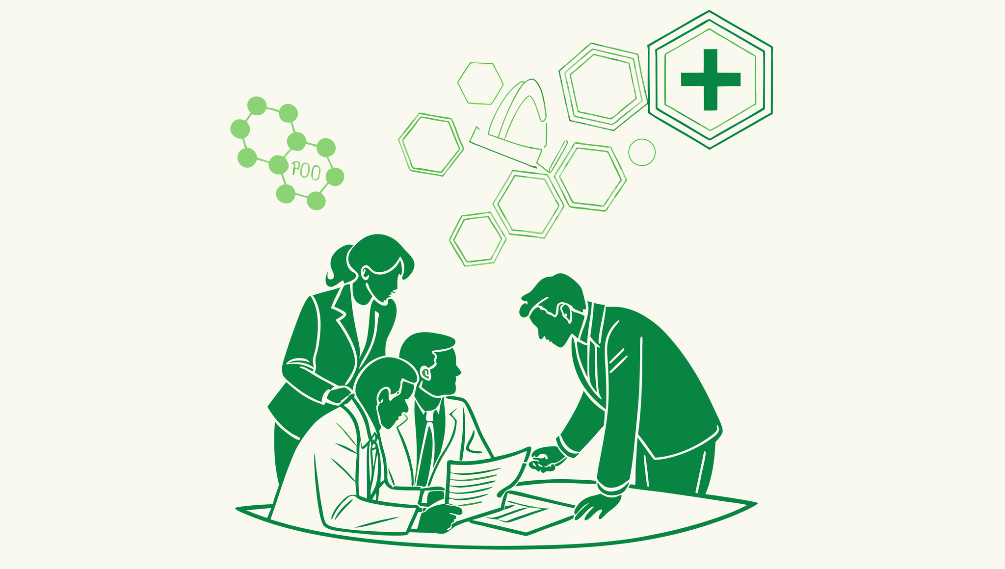 Business lawyers discussing urgent care mergers and acquisitions documentation, highlighting SovDoc's advisory role in healthcare M&A transactions for medical practices.