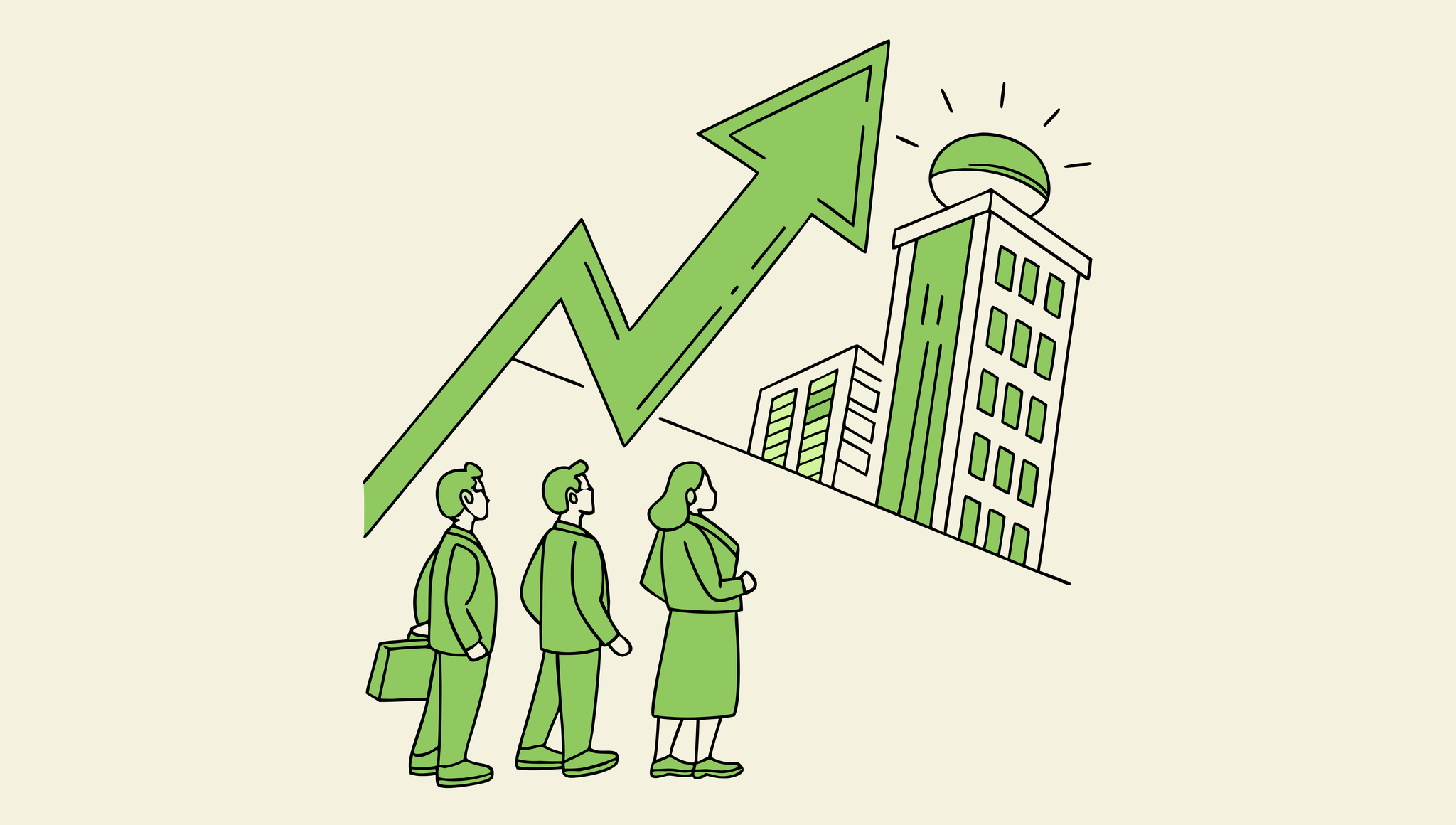 Stylized illustration representing nephrology practice M&A advisory services by SovDoc, showing healthcare professionals collaborating on kidney specialty medical practice acquisition and growth strategies.