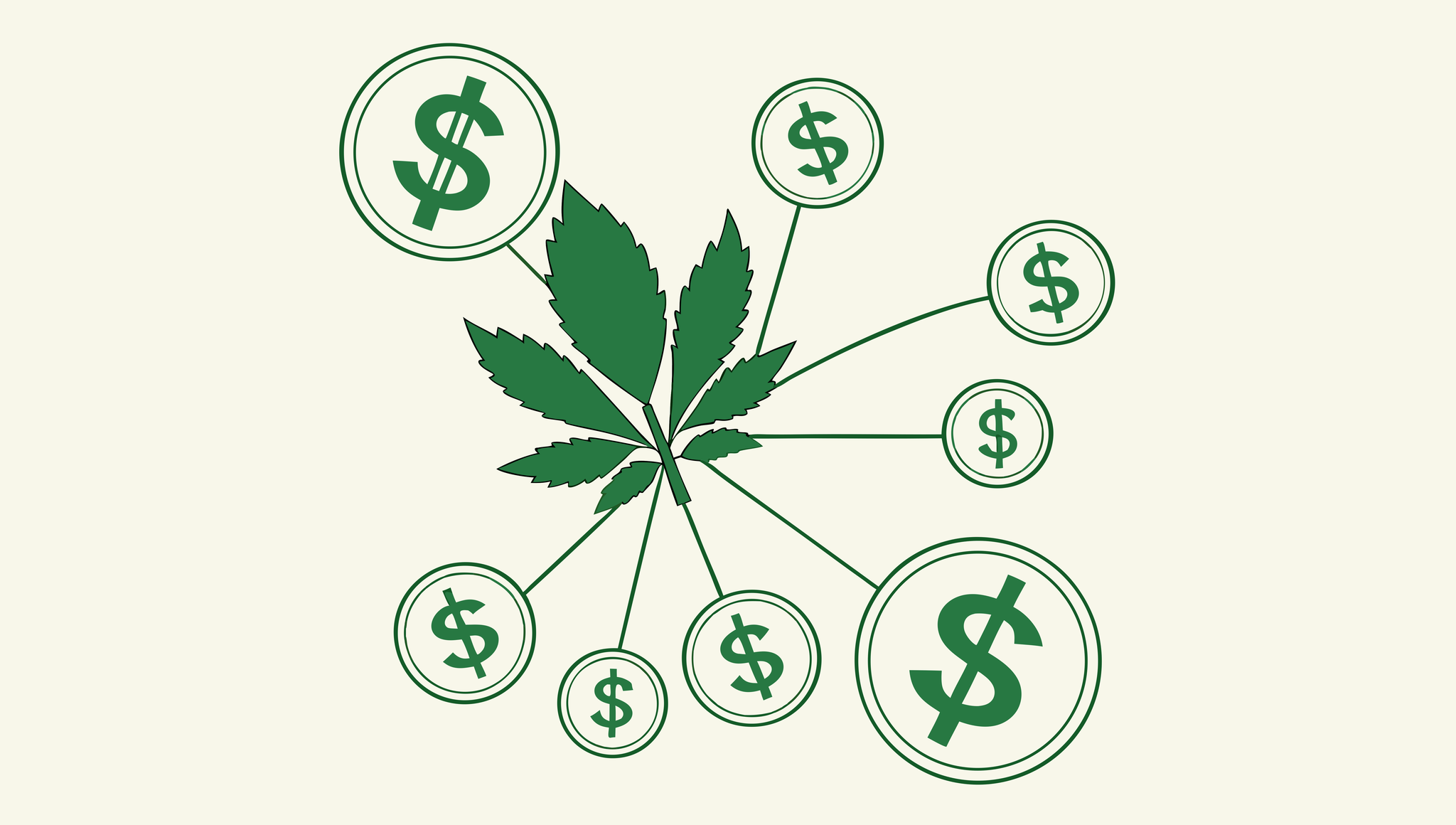 Stylized illustration of interventional pain practice M&A ecosystem with interconnected finance symbols - SovDoc healthcare mergers and acquisitions advisory for interventional pain sector